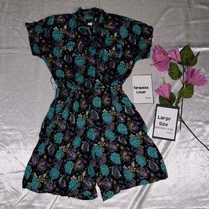 ❗️Final sale❗️ 80’s vintage floral print romper 9/10